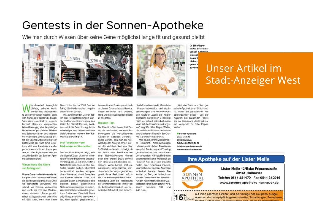 Featured image for “Gentests in der Sonnen-Apotheke”